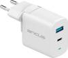 Ancus Cordless Charger with USB-A Port and USB-C Port 30W Power Delivery White (73090)